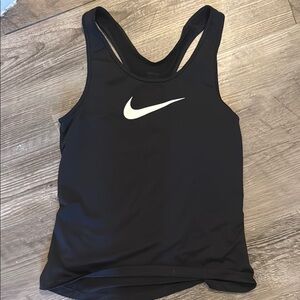 Nike Women's Black and White Tank Top